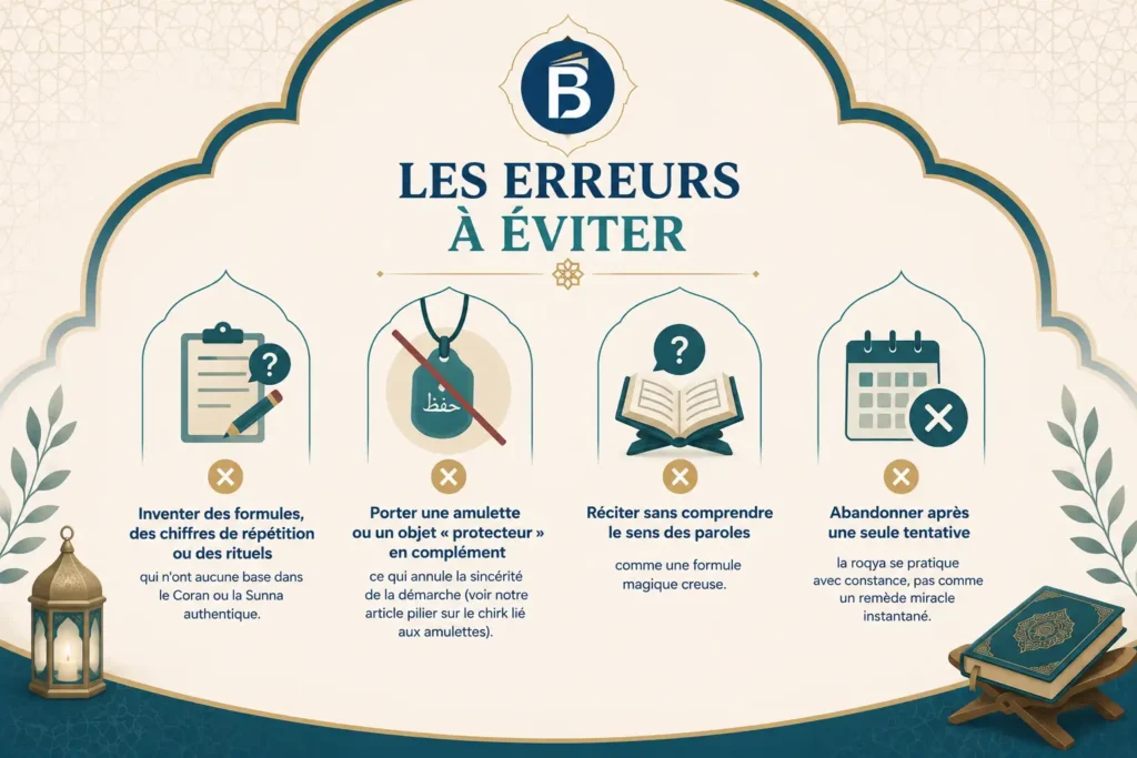 Erreurs à éviter lors de la roqya soi-même