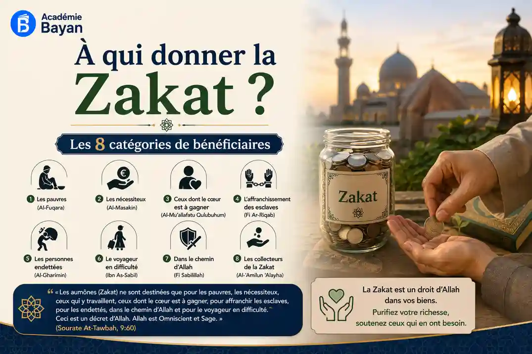 You are currently viewing À qui donner la Zakat ? Les 8 catégories de bénéficiaires