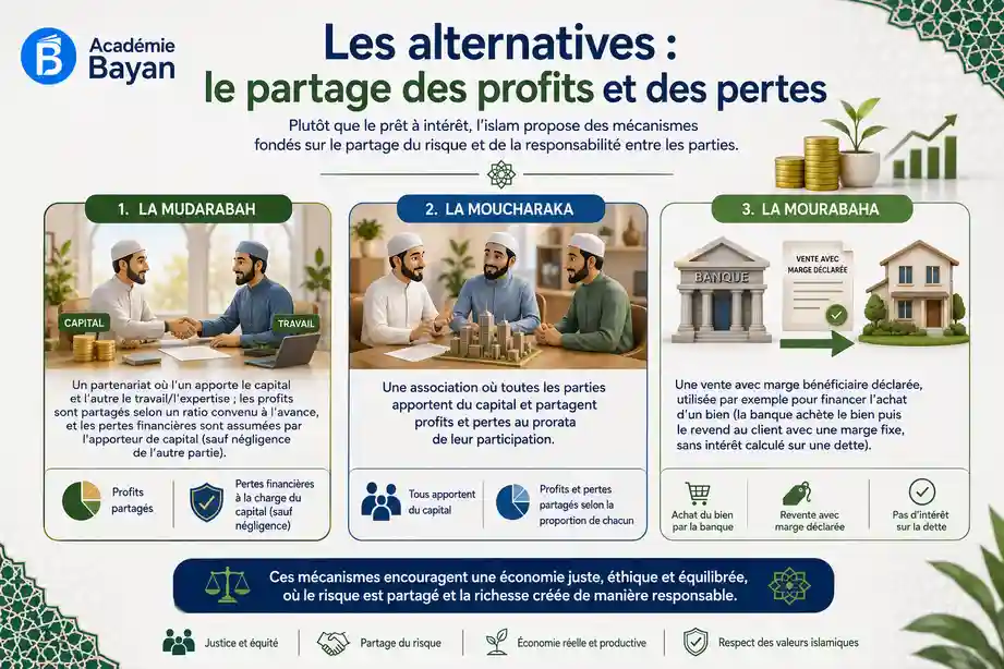 Partage des profits et des pertes, alternative au riba en islam