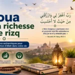 Doua pour la richesse et le rizq en islam