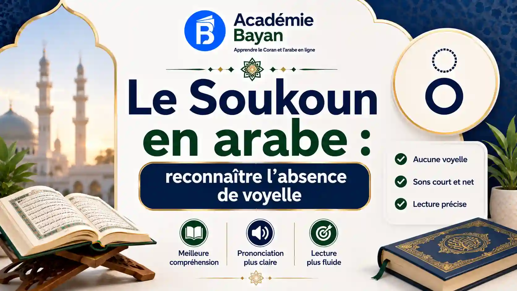 Lire la suite à propos de l’article Le Soukoun en arabe : reconnaître l&rsquo;absence de voyelle