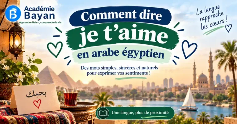 Je t'aime en arabe égyptien