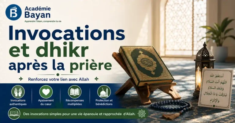 Le dhikr après la prière