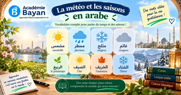 La météo et les saisons en arabe