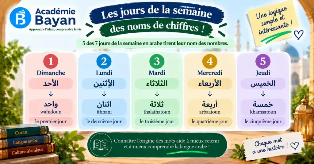 Origine des noms des jours en arabe