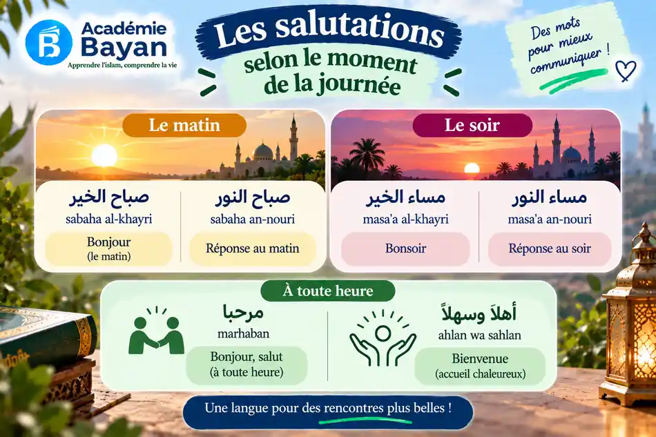 Salutations du matin et du soir en arabe