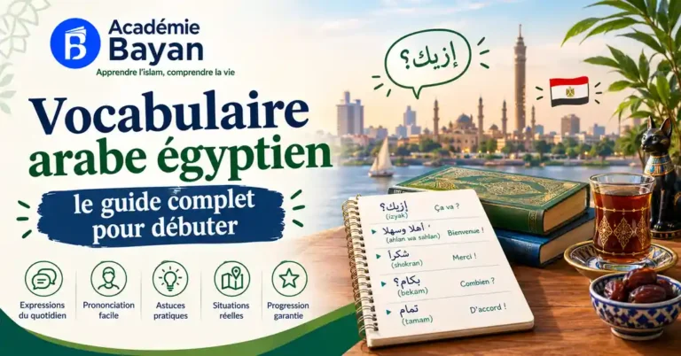 Vocabulaire arabe égyptien, le guide complet
